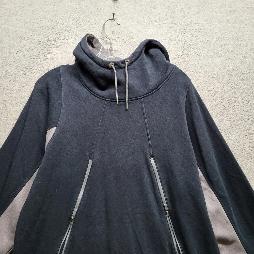 Air Jordan Men Sweatshirt Large Black Colorblock Hoodie‎ Fleece Logo Drawstring
